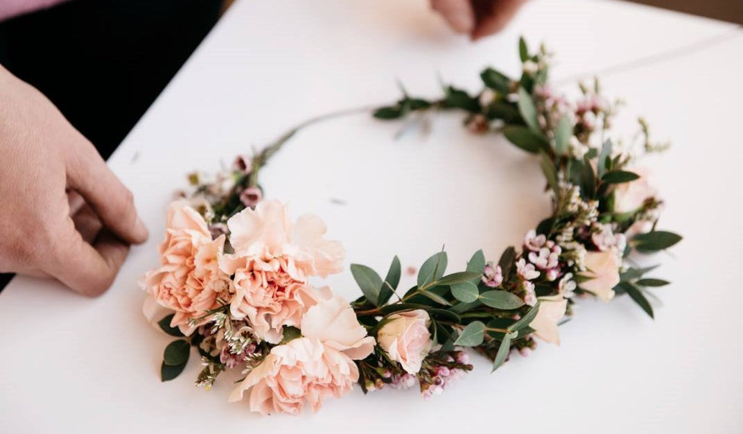 PRIVATE HENS FRESH FLOWER CROWN Workshop for Lisa 17th June 1pm, Central Coast, NSW