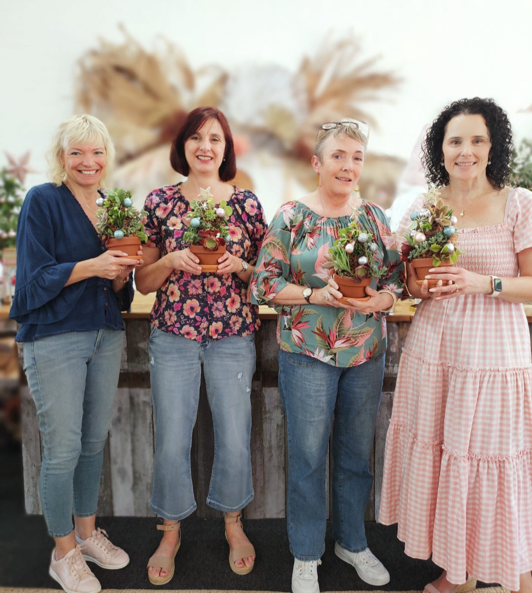 Succulent Christmas Tree Workshop 25th November 10am Central Coast, NSW