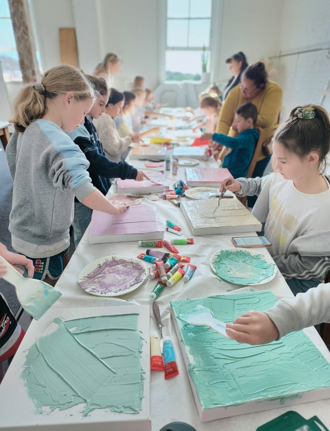 KIDS SCHOOL HOLIDAY Framed Textured Art Workshop 19th January Central Coast, NSW