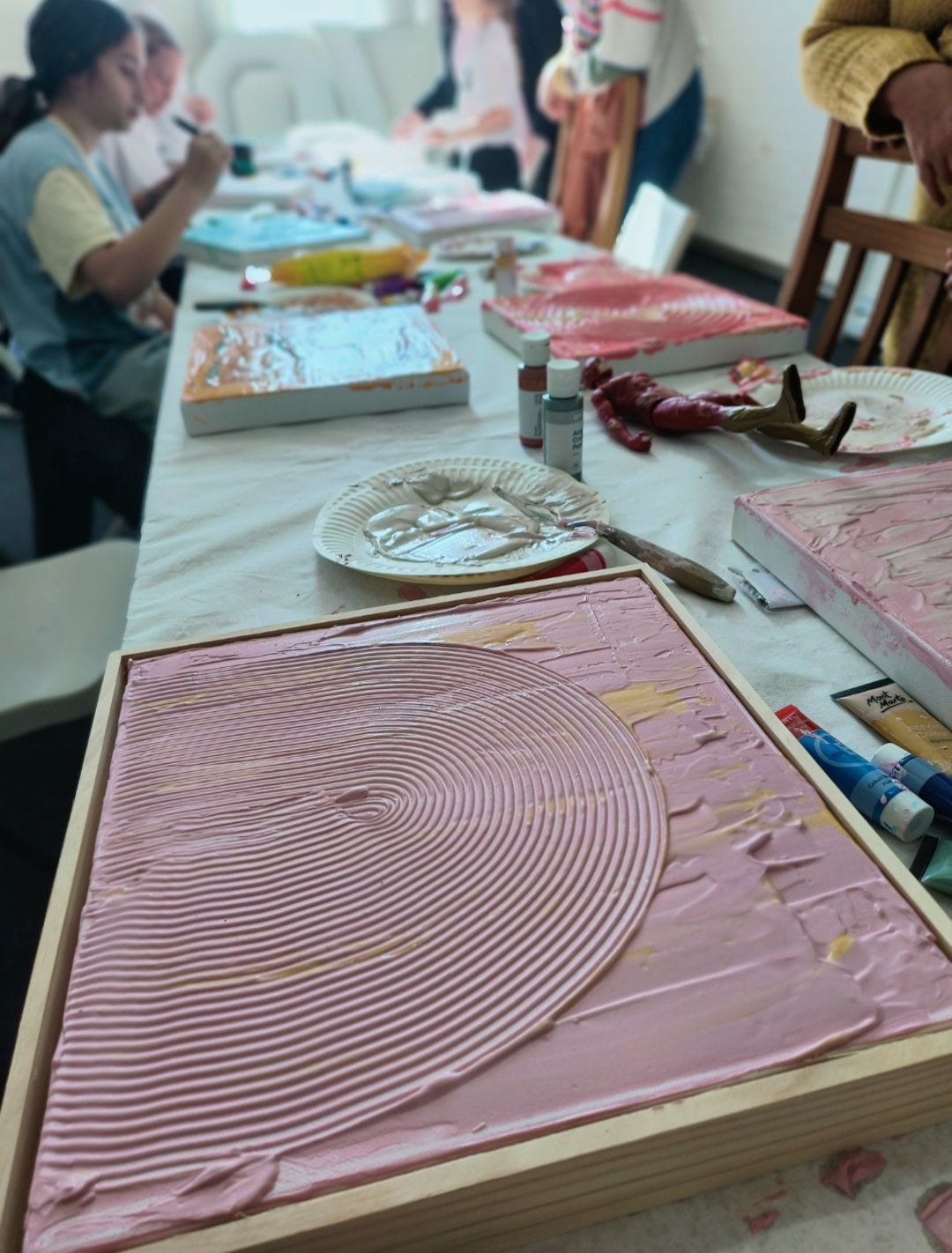 KIDS SCHOOL HOLIDAY Framed Textured Art Workshop 19th January Central Coast, NSW