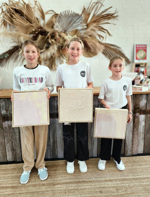 KIDS SCHOOL HOLIDAY Framed Textured Art Workshop 19th January Central Coast, NSW