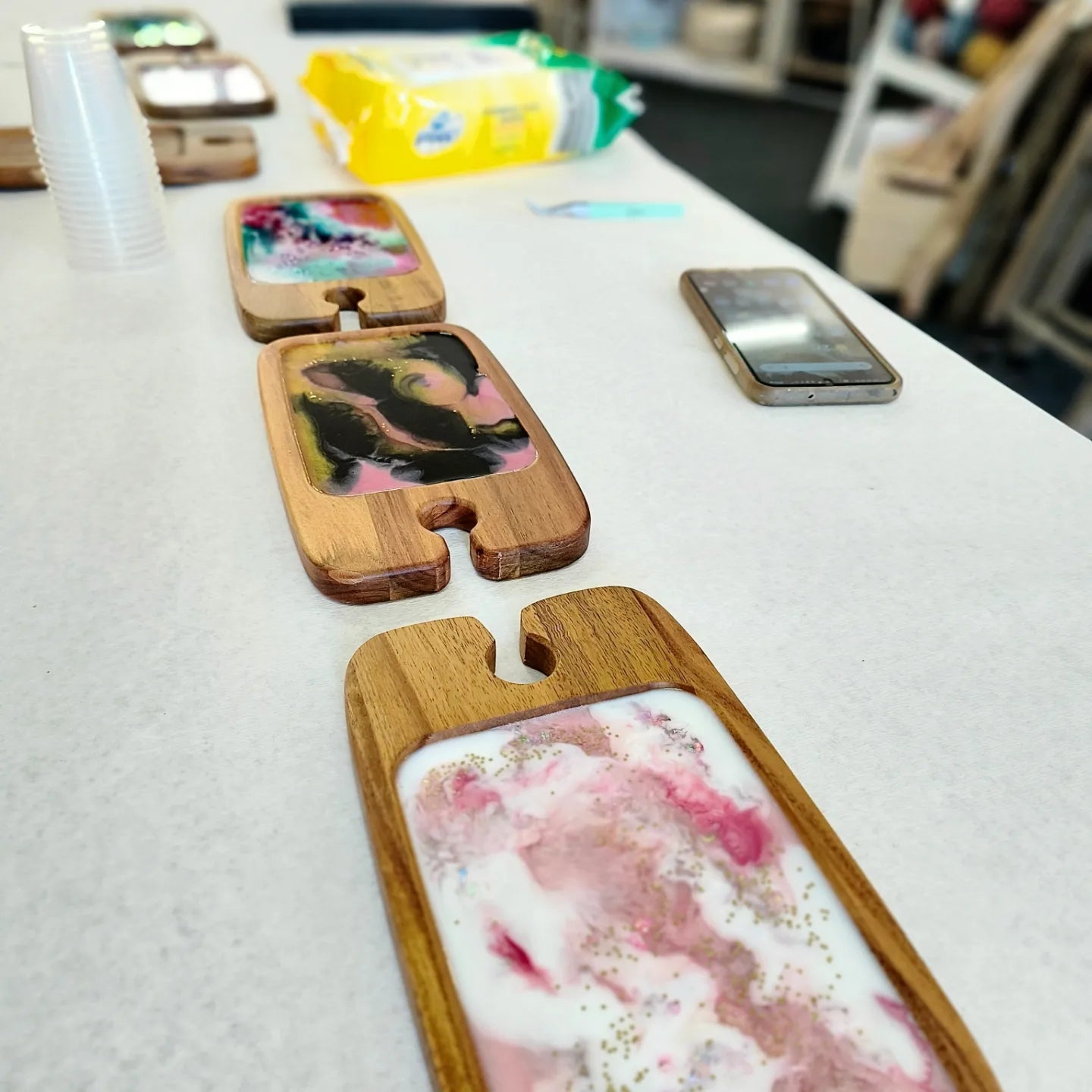 Resin Cheese Board Duo Hamper Workshop 9th December 10am Central Coast, NSW