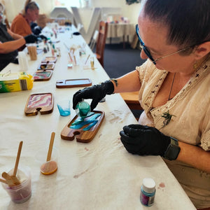 Resin Cheese Board Duo Hamper Workshop 9th December 10am Central Coast, NSW