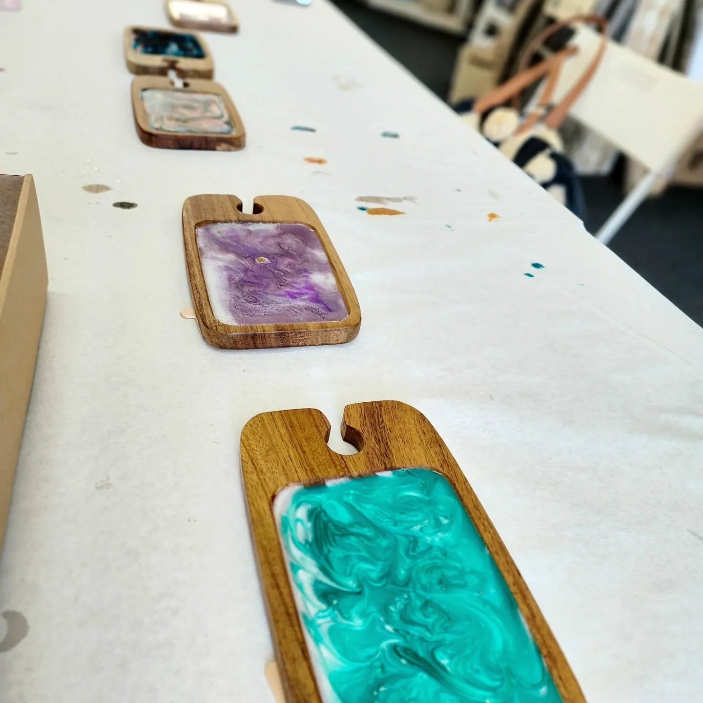 Resin Cheese Board Duo Hamper Workshop 9th December 10am Central Coast, NSW