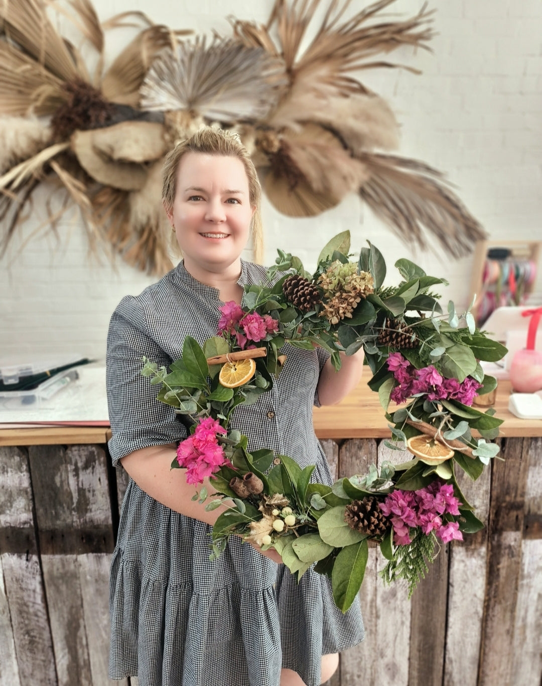 PRIVATE CHRISTMAS WREATH WORKSHOP 30th November 10am Central Coast, NSW