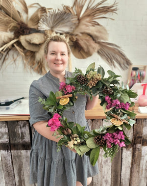 PRIVATE CHRISTMAS WREATH WORKSHOP 30th November 10am Central Coast, NSW