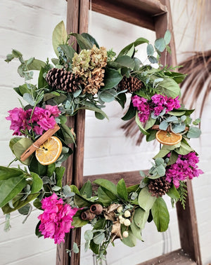 PRIVATE CHRISTMAS WREATH WORKSHOP 30th November 10am Central Coast, NSW