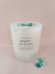AMAZONITE CRYSTAL CANDLE | LIME & COCONUT
