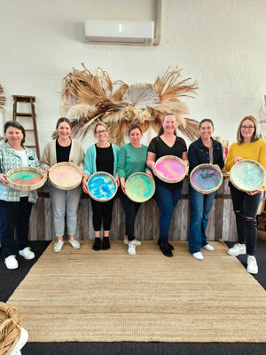 RESIN ROUND TRAY WORKSHOP 10th March 10am Central Coast, NSW