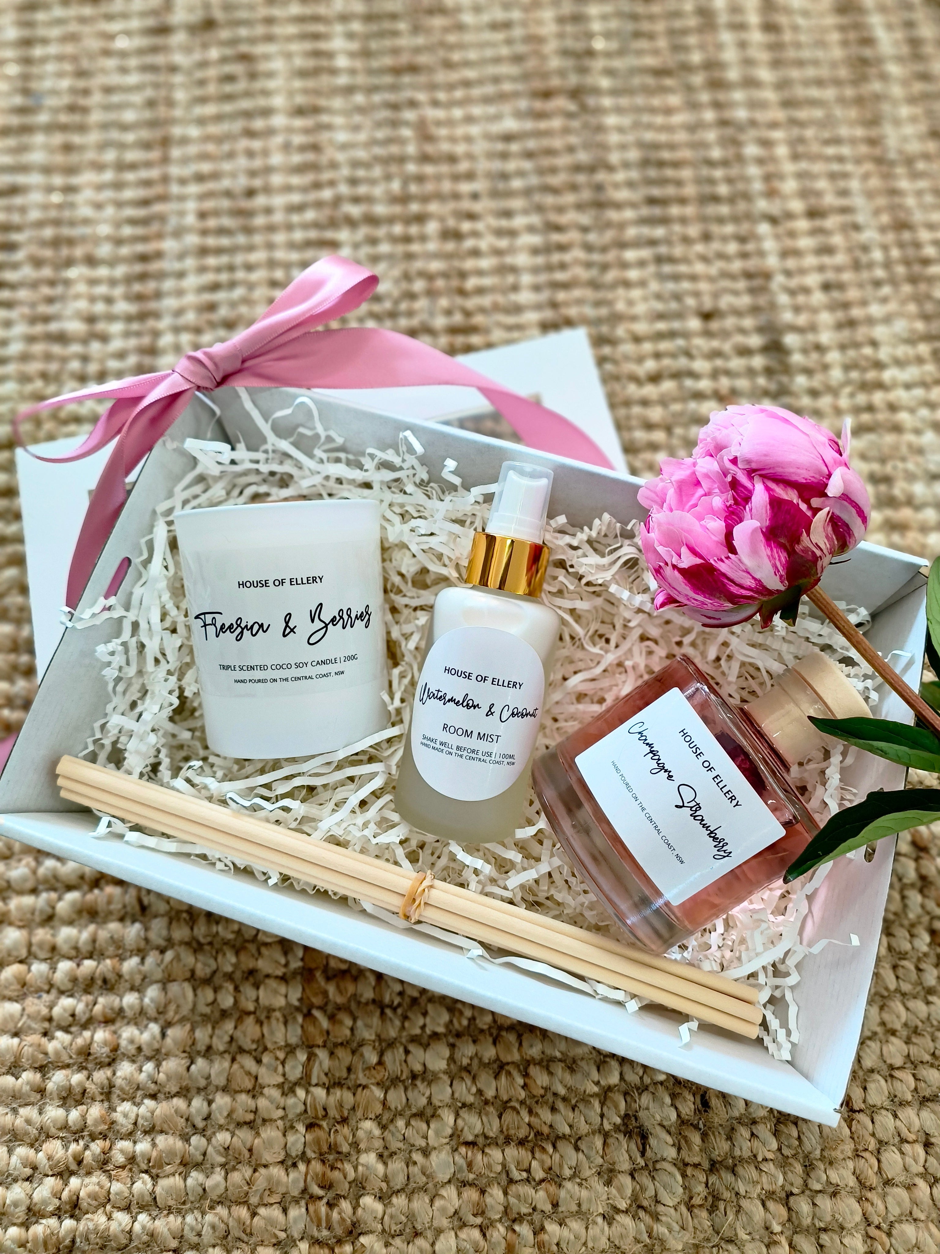 Soy Candle, Reed Diffuser & Room Spray GIFT BOX Workshop 18th November 1pm, Central Coast, NSW