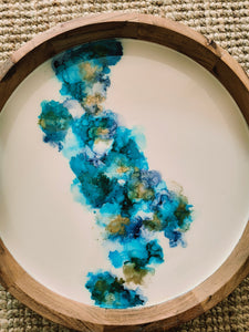 ALCOHOL INK + RESIN TRAY Workshop 21st July 10am Central Coast, NSW