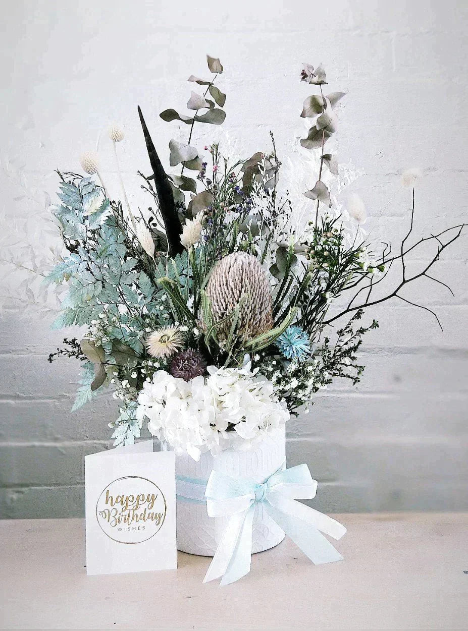 Dried & Preserved Flower Arrangement Workshop 15th July 10am Central Coast, NSW