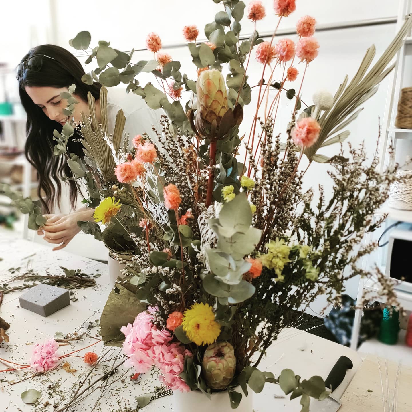 Dried & Preserved Flower Arrangement Workshop 15th July 10am Central Coast, NSW
