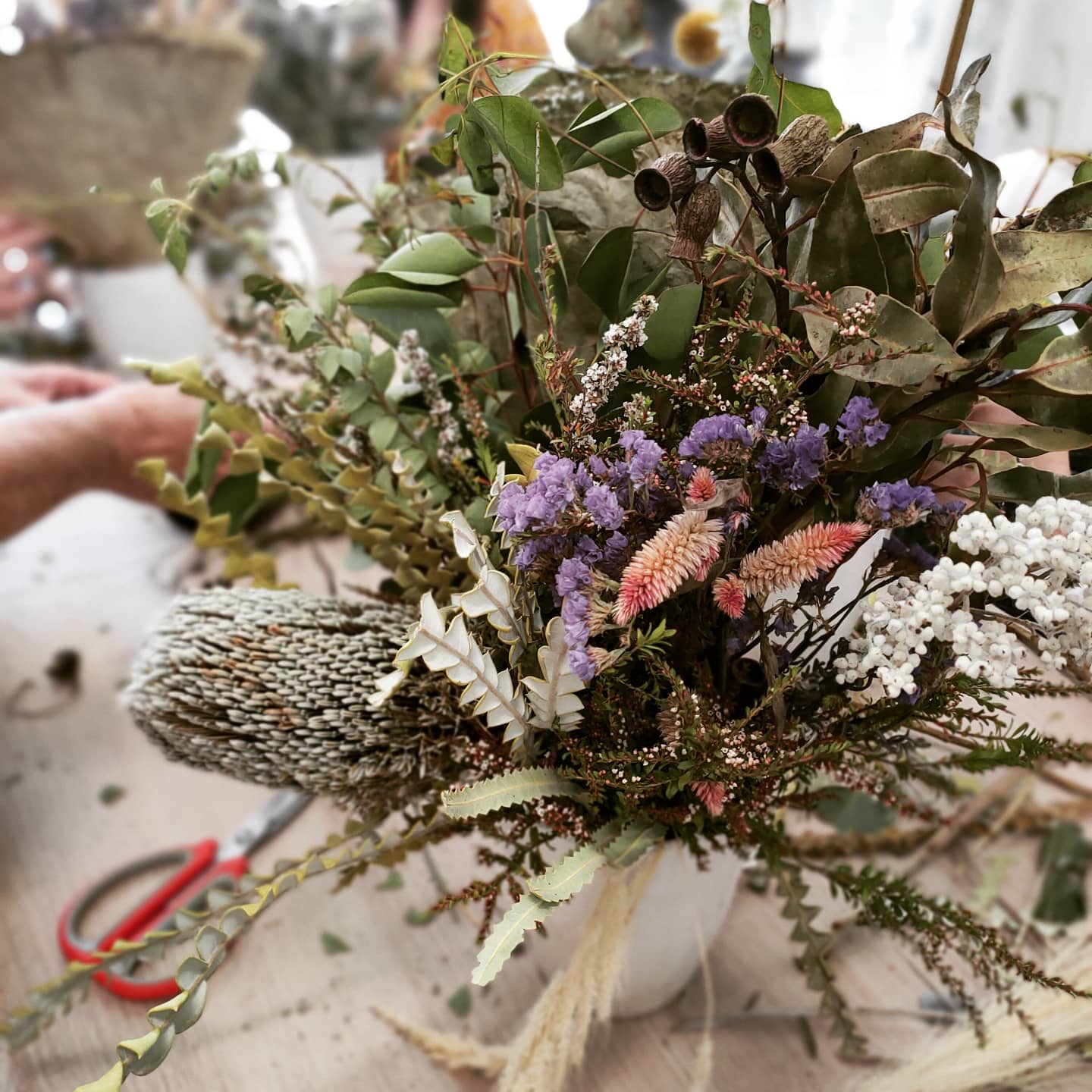 Dried & Preserved Flower Arrangement Workshop 15th July 10am Central Coast, NSW
