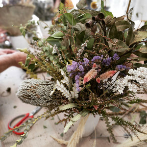 Dried & Preserved Flower Arrangement Workshop 15th July 10am Central Coast, NSW