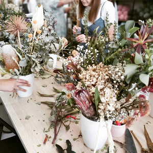 Dried & Preserved Flower Arrangement Workshop 15th July 10am Central Coast, NSW