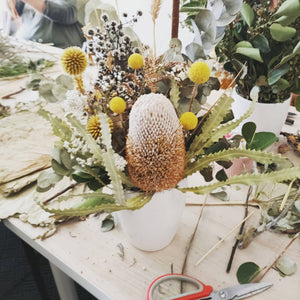 Dried & Preserved Flower Arrangement Workshop 15th July 10am Central Coast, NSW