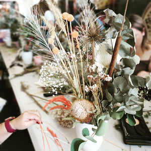 Dried & Preserved Flower Arrangement Workshop 15th July 10am Central Coast, NSW