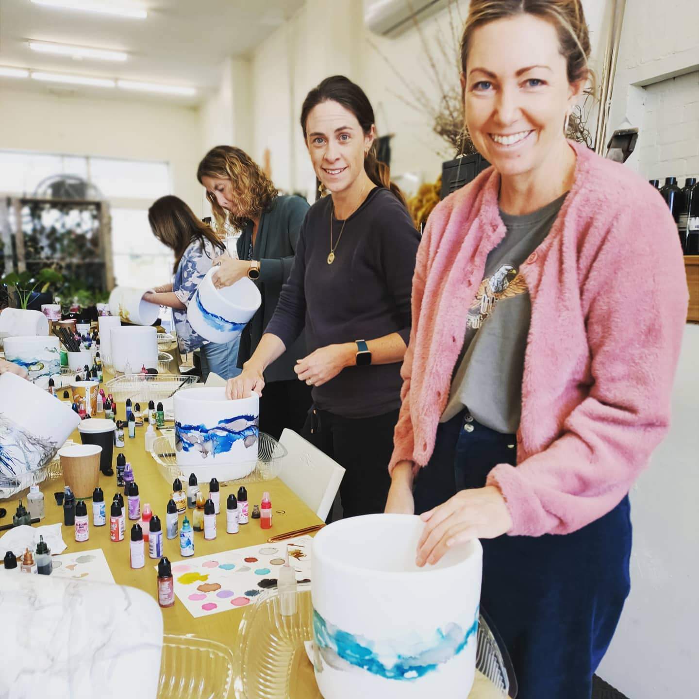 INTRODUCTION TO ALCOHOL INK DRUM POT WORKSHOP 22nd March 1pm Central Coast, NSW