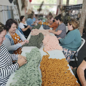 CHUNKY HAND KNITTED THROW WORKSHOP 19th May 12pm Central Coast, NSW