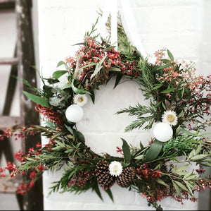 DELUXE CHRISTMAS Wreath Making Workshop 24th December 10am Central Coast, NSW