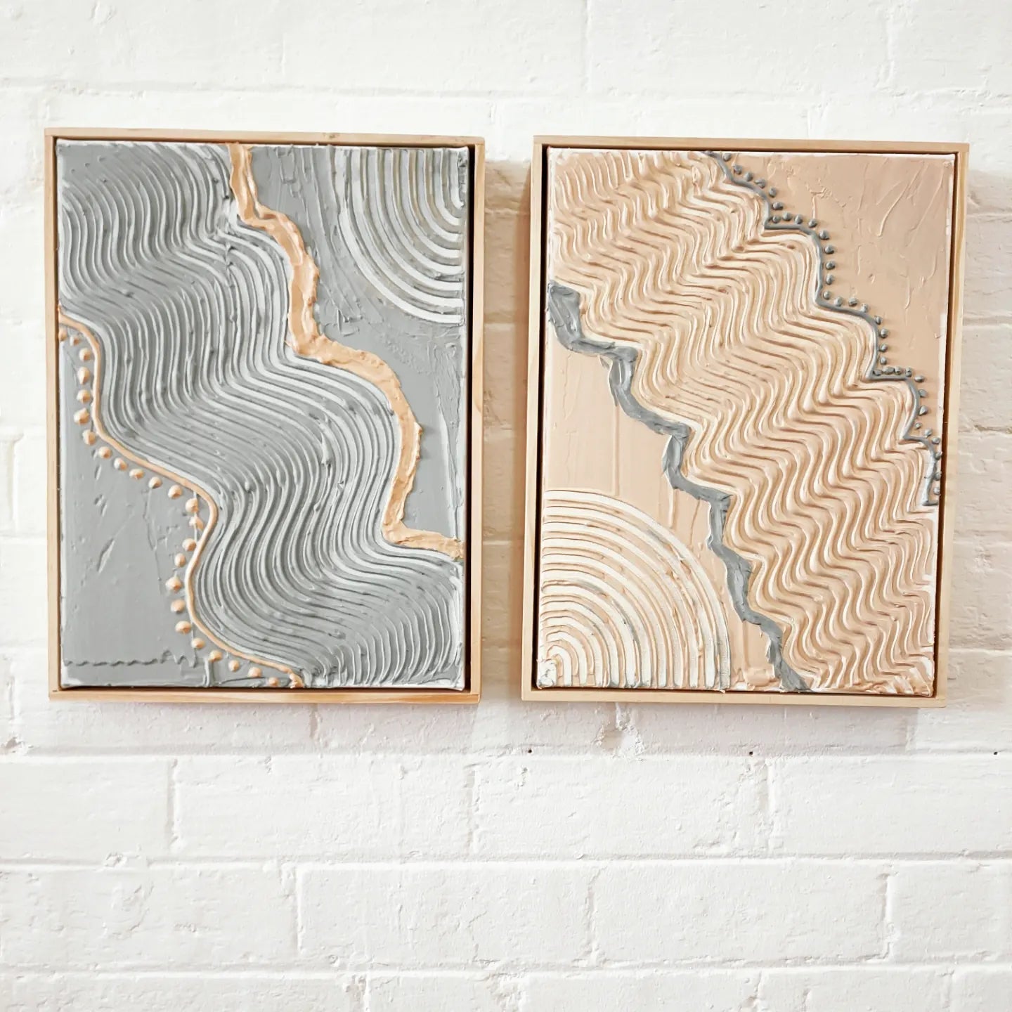 Framed Textured Art Duo Workshop 20th May 10am Central Coast, NSW