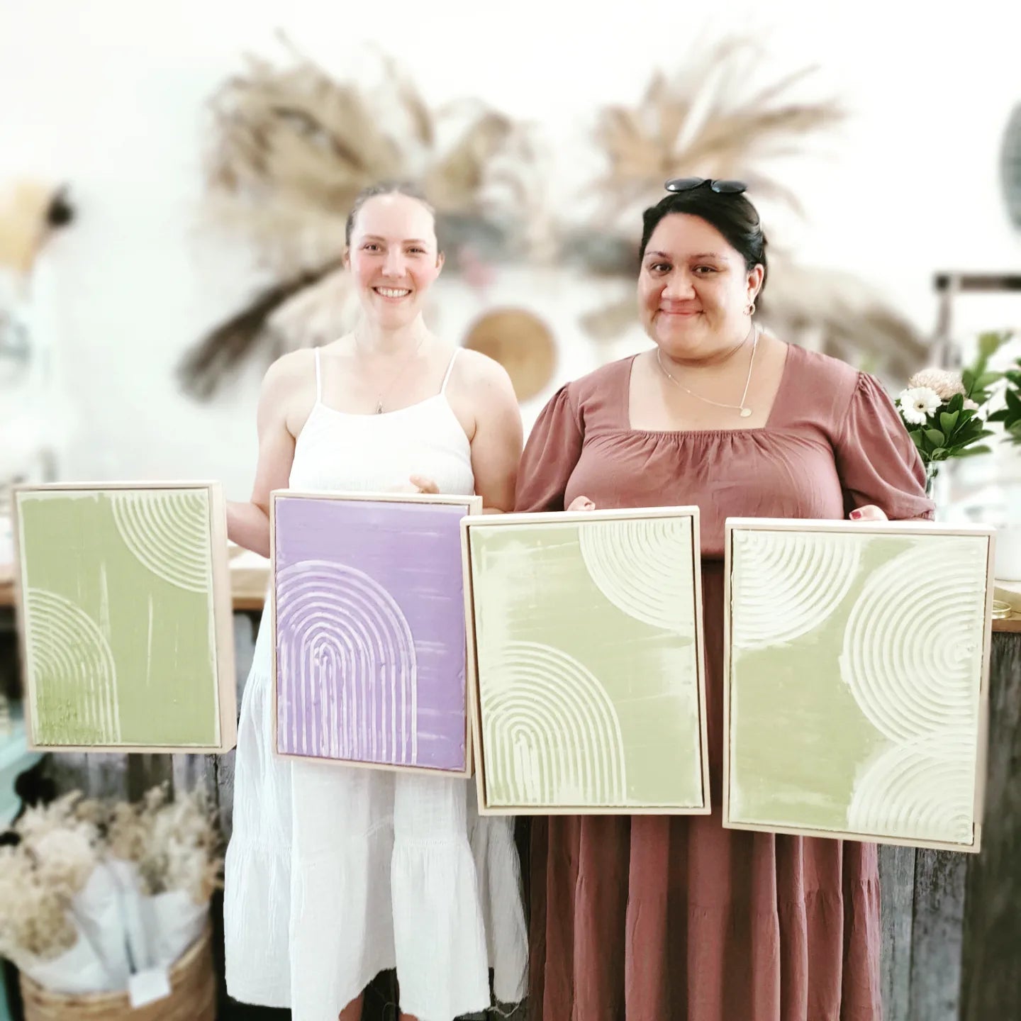 Framed Textured Art Duo Workshop 20th May 10am Central Coast, NSW