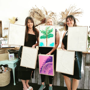 KIDS SCHOOL HOLIDAY Framed Textured Art Workshop 19th January Central Coast, NSW