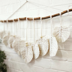 Boho Macrame Feather Hanger Workshop 4th June 10am Central Coast, NSW