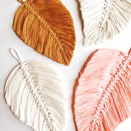 Macrame Feather Hanging Workshop 2nd July 10am Central Coast, NSW