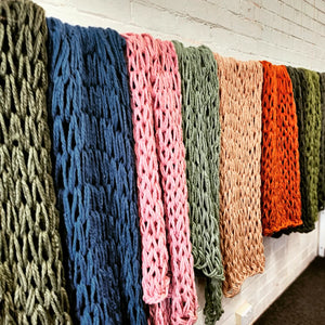 CHUNKY HAND KNITTED THROW WORKSHOP 30th March Central Coast, NSW