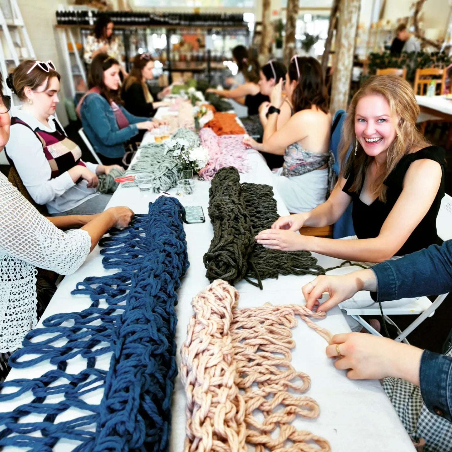 CHUNKY HAND KNITTED THROW WORKSHOP 30th March Central Coast, NSW