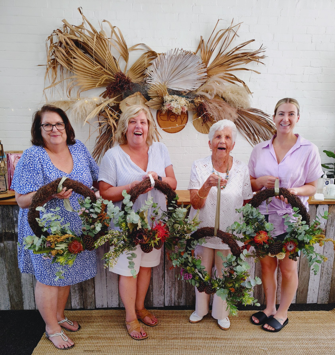 EVERLASTING NATIVE FLOWER WREATH WORKSHOP 1st March, 11am Central Coast, NSW