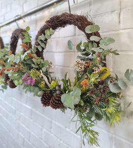 EVERLASTING NATIVE FLOWER WREATH WORKSHOP 1st March, 11am Central Coast, NSW