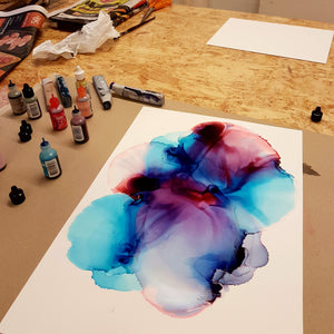 INTRODUCTION TO ALCOHOL INK Framed Artwork 10th August 10am Central Coast, NSW
