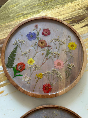 PRESSED DRIED & PRESERVED FLOWER RESIN TRAY WORKSHOP 6th September 10am Central Coast, NSW