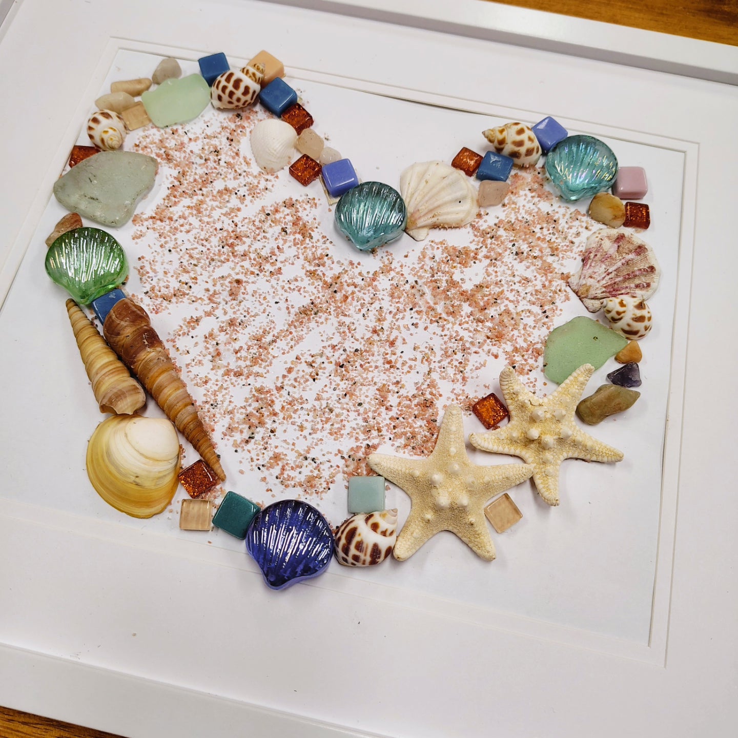 SEA GLASS FRAMED ART WORKSHOP 31st August 10am Central Coast, NSW
