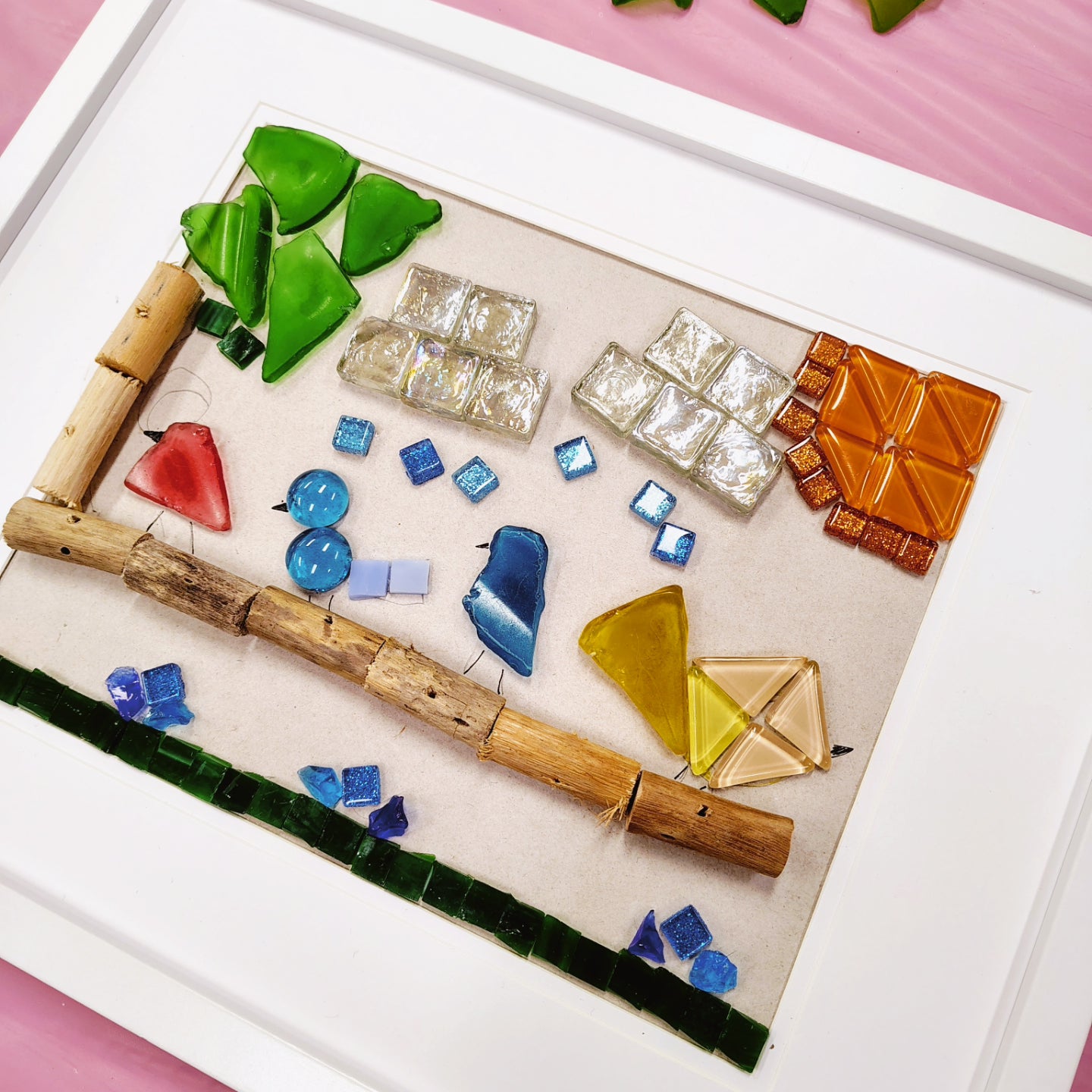 SEA GLASS FRAMED ART WORKSHOP 4th May 1pm Central Coast, NSW