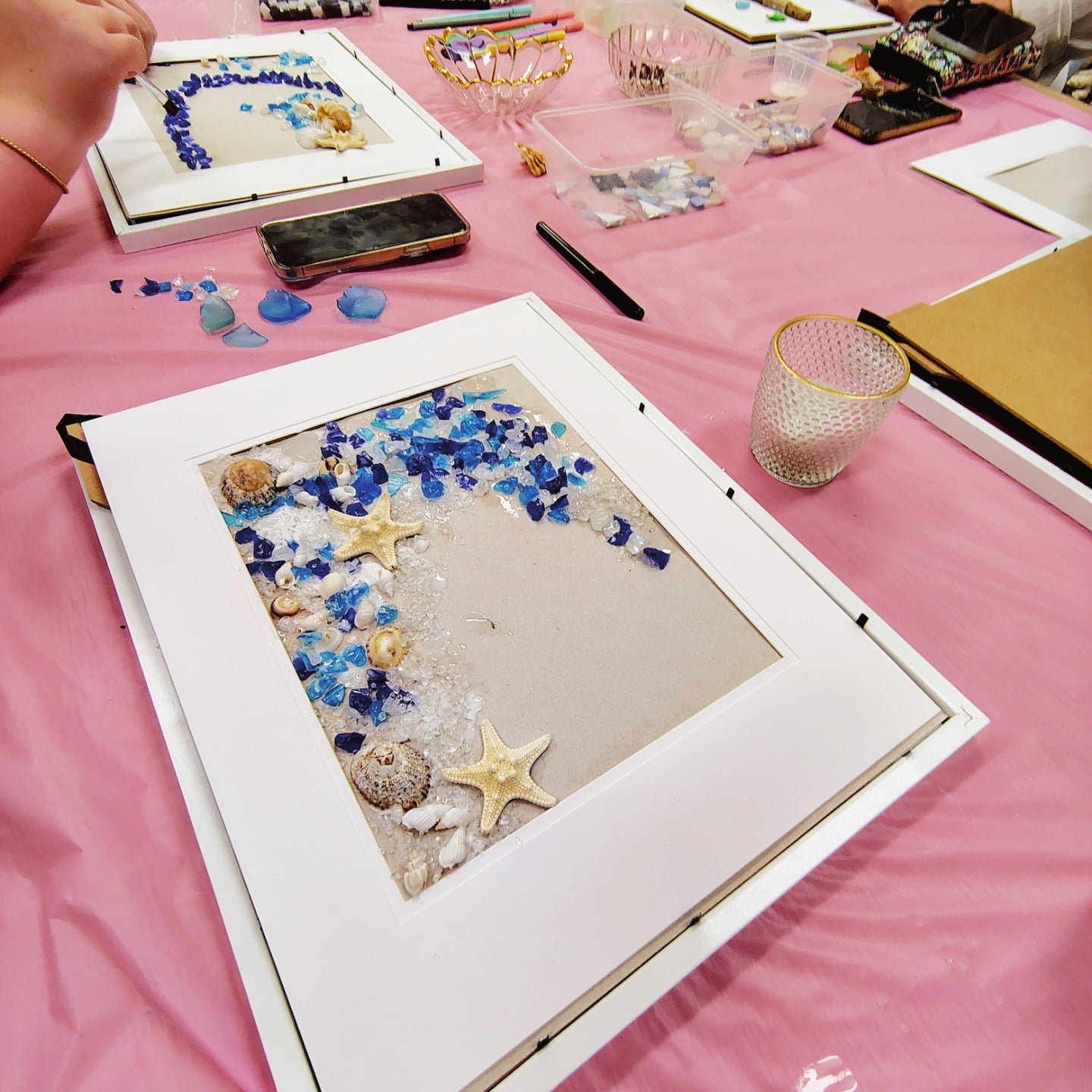 SEA GLASS FRAMED ART WORKSHOP 4th May 1pm Central Coast, NSW