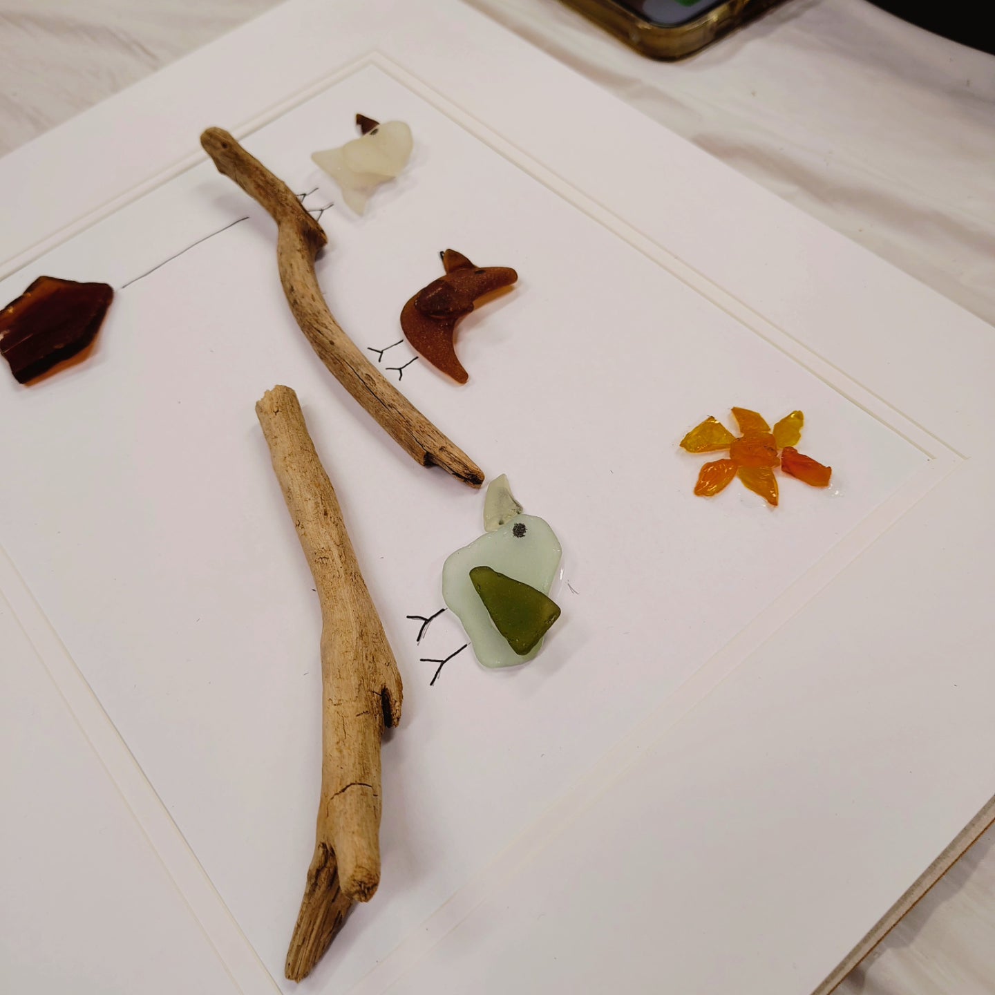 SEA GLASS FRAMED ART WORKSHOP 31st August 10am Central Coast, NSW