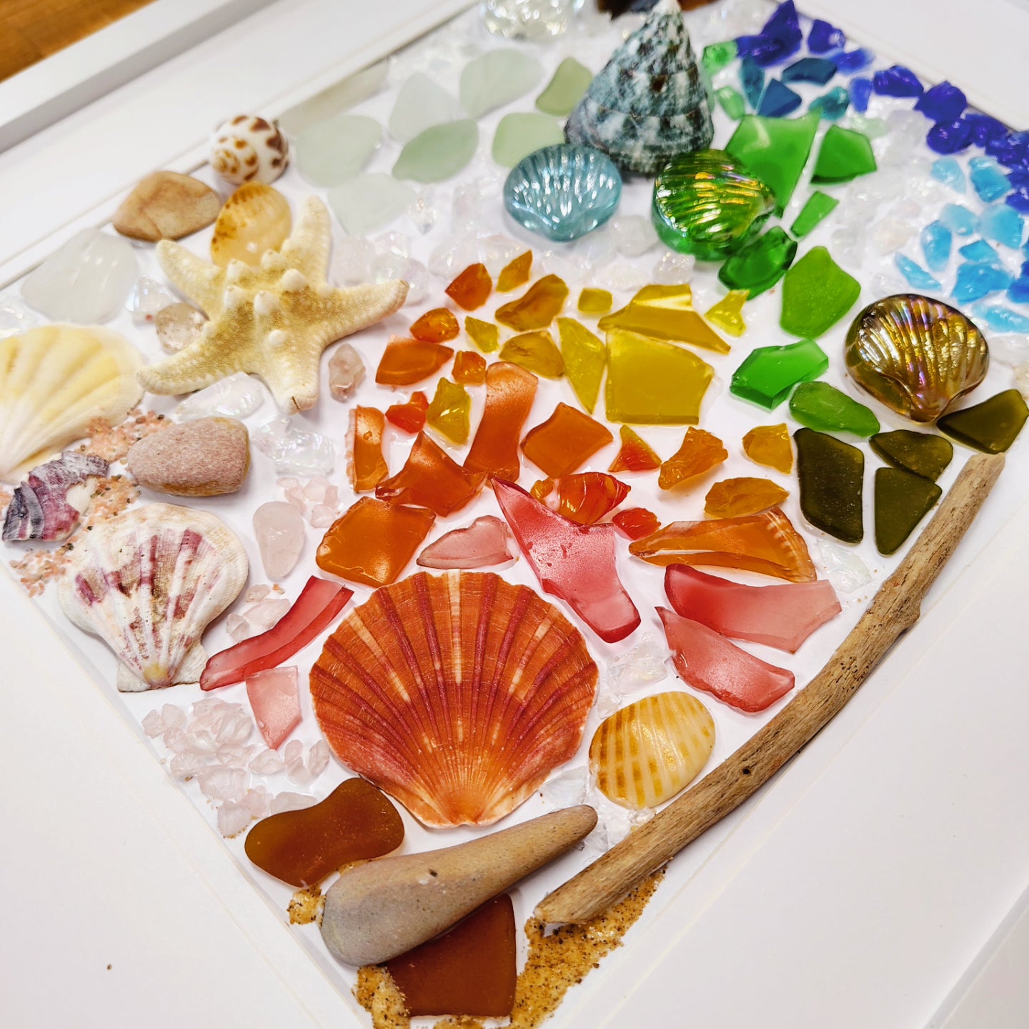 SEA GLASS FRAMED ART WORKSHOP 31st August 10am Central Coast, NSW