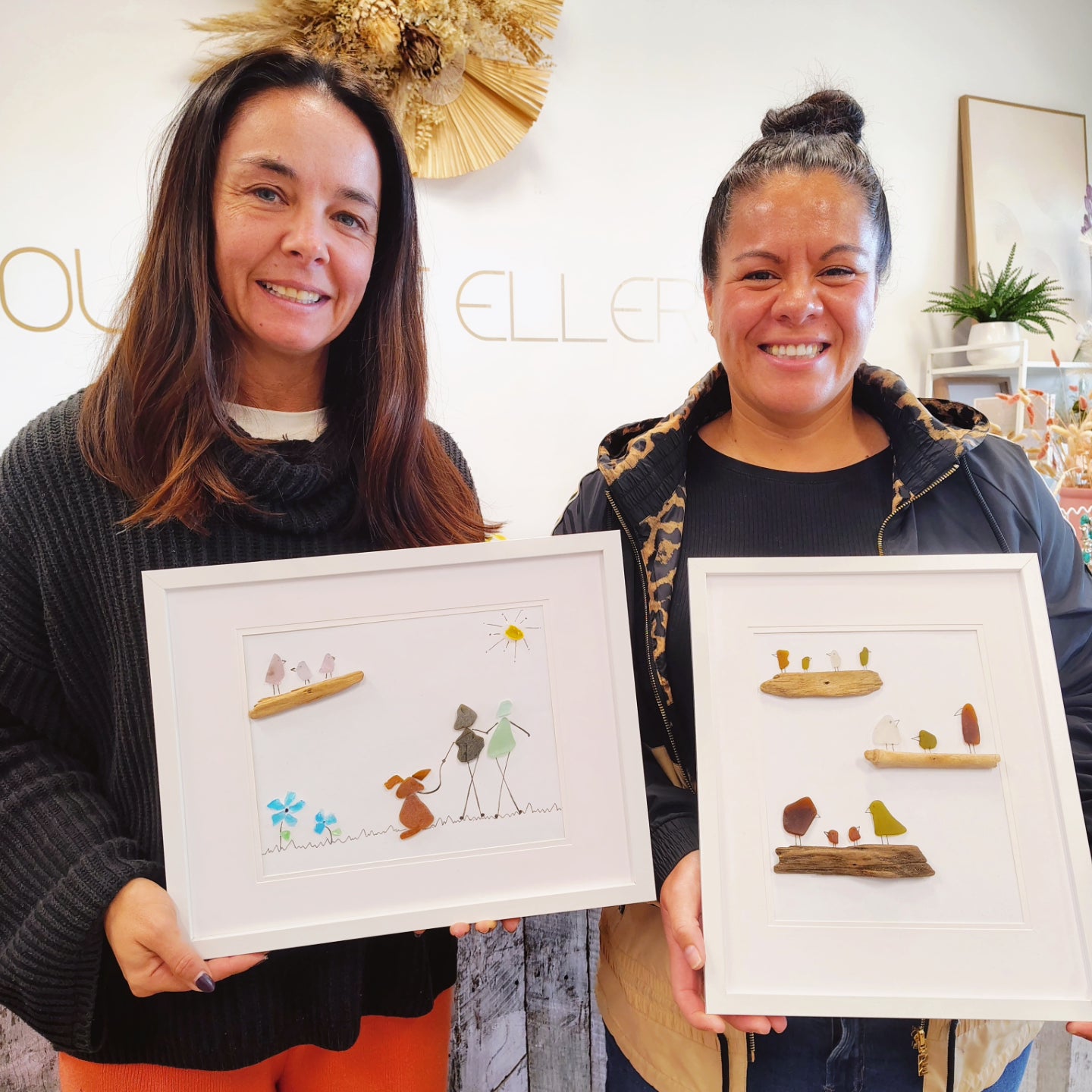 KIDS, TEENS & ADULTS SEA GLASS FRAMED ART WORKSHOP 17th July 10am Central Coast, NSW