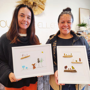KIDS, TEENS & ADULTS SEA GLASS FRAMED ART WORKSHOP 17th July 10am Central Coast, NSW