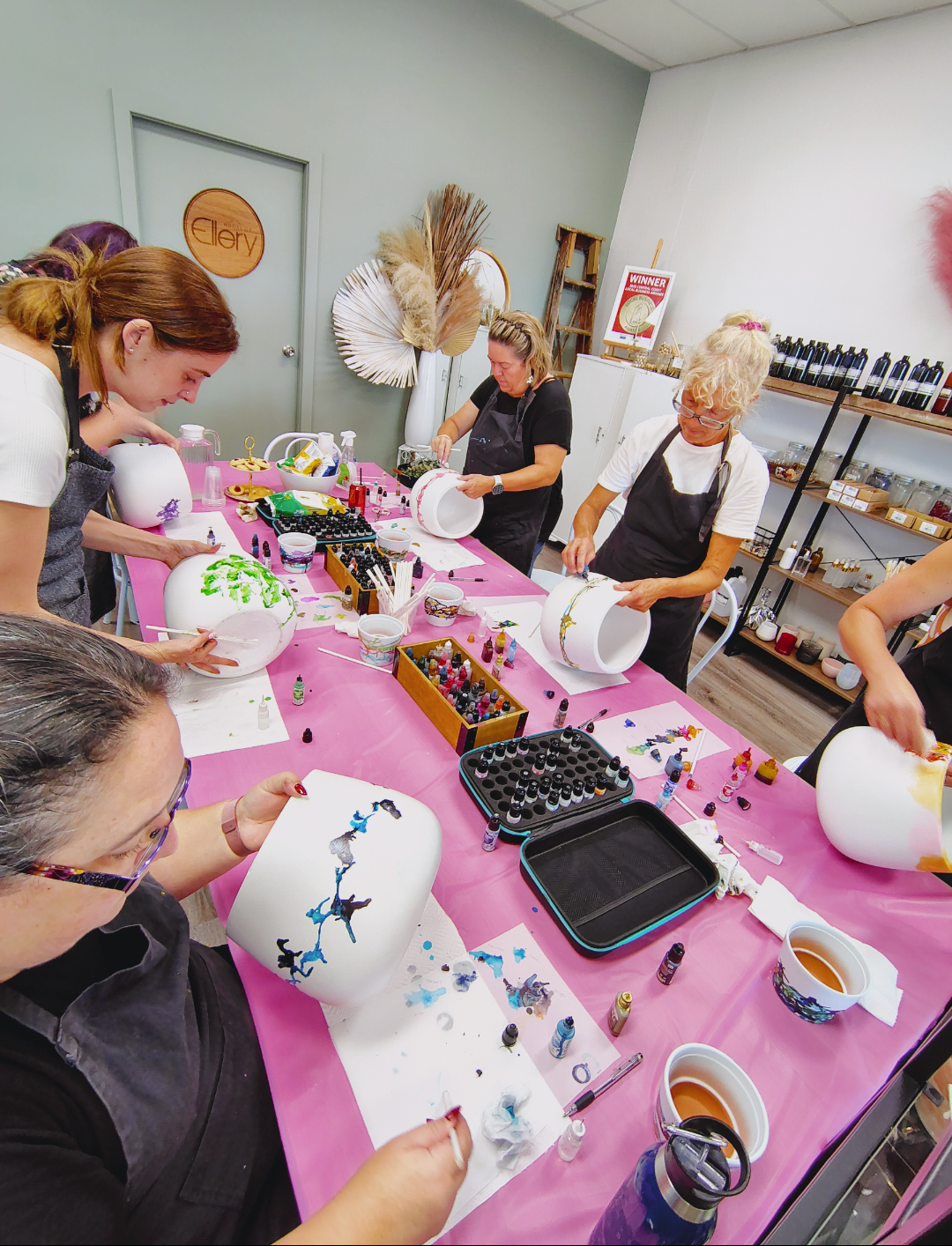 INTRODUCTION TO ALCOHOL INK DRUM POT WORKSHOP 19th April 1pm Central Coast, NSW