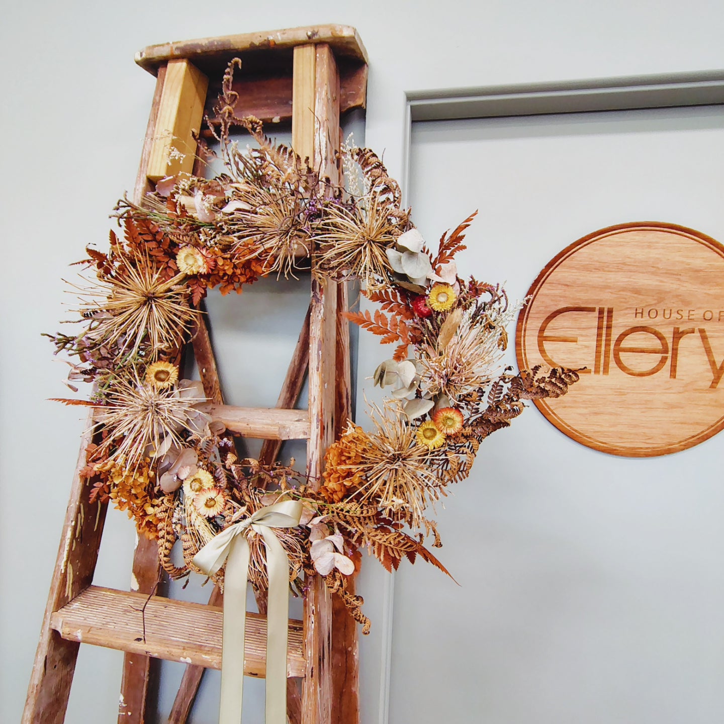 AUTUMN EVERLASTING FLOWER WREATH WORKSHOP 8th March 1pm Central Coast, NSW