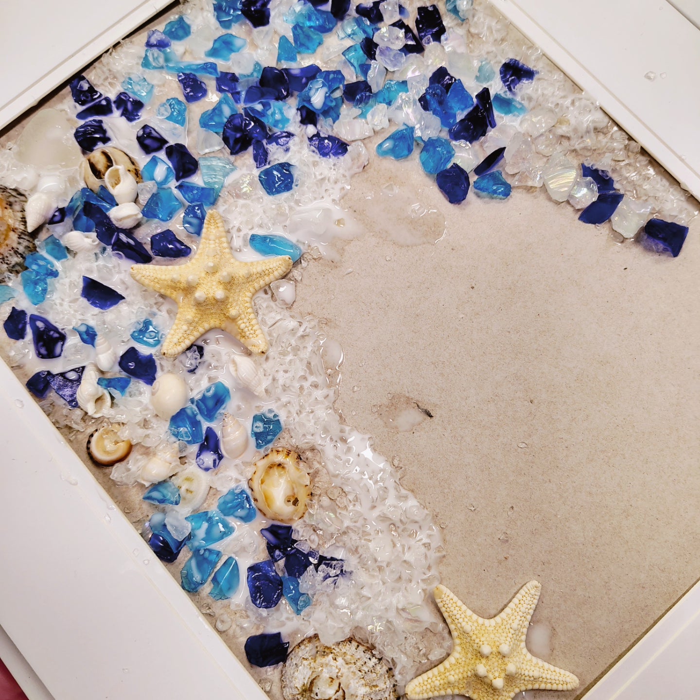 SEA GLASS FRAMED ART WORKSHOP 4th May 1pm Central Coast, NSW