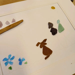KIDS, TEENS & ADULTS SEA GLASS FRAMED ART WORKSHOP 17th July 10am Central Coast, NSW