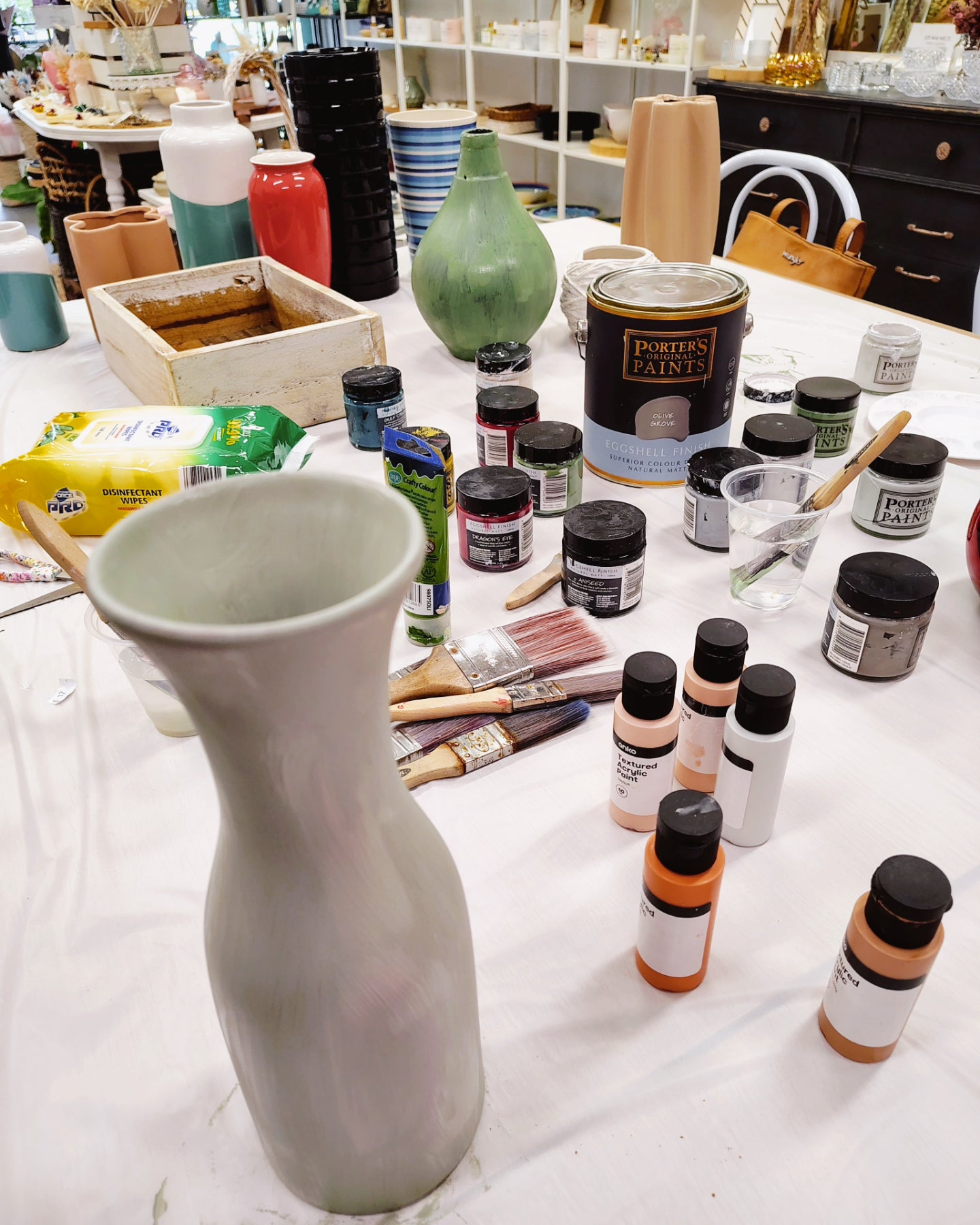 UPCYCLED TEXTURED VASE WORKSHOP 30th March 12pm Central Coast NSW
