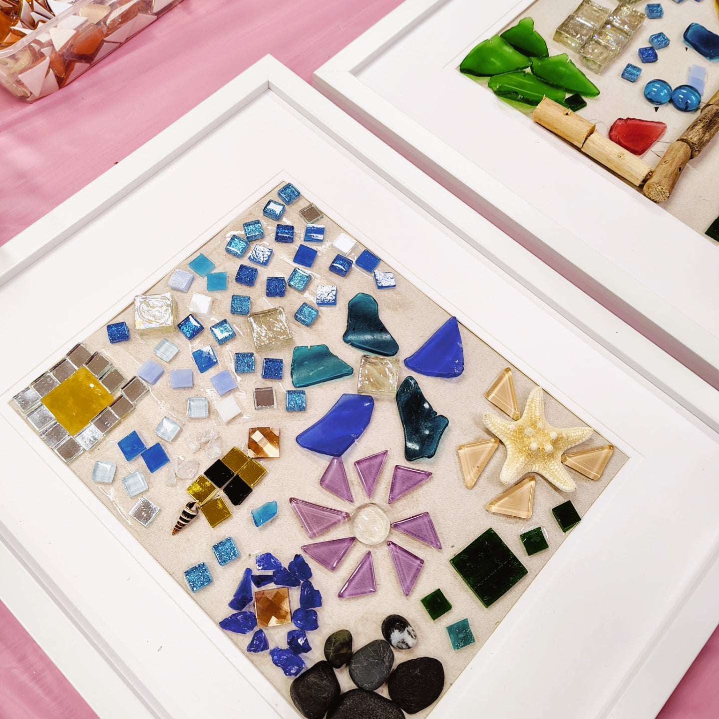 SEA GLASS FRAMED ART WORKSHOP 4th May 1pm Central Coast, NSW