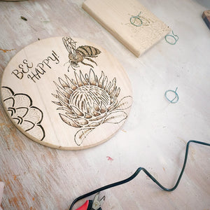 INTRODUCTION TO PYROGRAPHY WOOD BURING WORKSHOP 22nd March 10am Central Coast, NSW